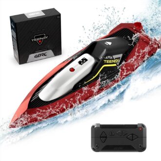 4DRC S5 Fast RC Boat For Pools And Lakes, 2.4 GHz 20-MPH Racing Boats For Kids